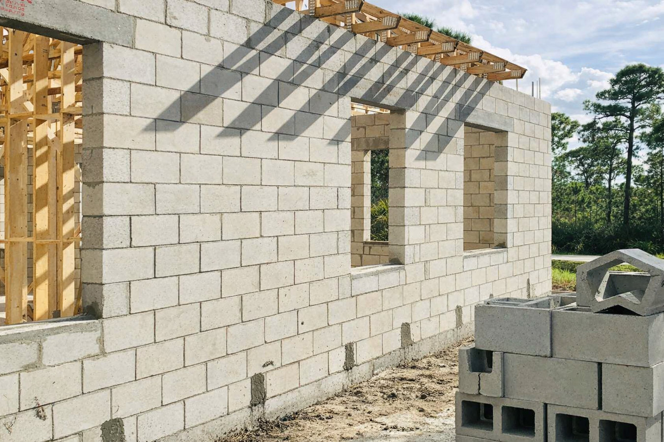 Foundation block wall installation